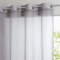 Штора С люверсами Limpo 180 x 140 см серый LA REDOUTE INTERIEURS  фото, kupilegko.ru